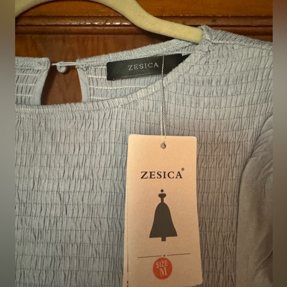 NWT Zesica Blue Sun Dress - Picture 3 of 4